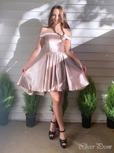 Elegant Off Shoulder Square Sleeveless Popular Short Homecoming Prom Dress, CPH127